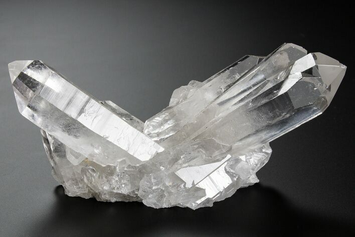 Clear Quartz Crystal Cluster - Brazil #306037